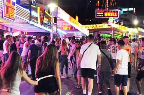 magaluf majorca police launch midnight raids targeting bars and nightclubs on main strip