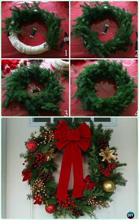 Diy Homemade Evergreen Wreath Instructions Christmas Wreath Craft
