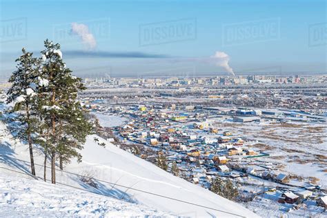 View Over Yakutsk Sakha Republic Yakutia Russia Eurasia Stock