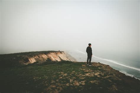 Free Images Man Beach Sea Coast Water Grass Sand Ocean