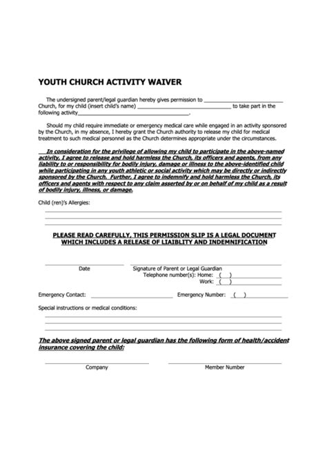 Top 7 Insurance Waiver Form Templates Free To Download In Pdf Format
