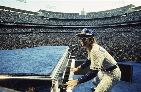 Elton John Dodger Stadium Los Angeles Ca 1975 Terry Oneill