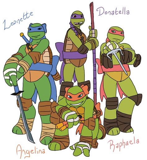 Resultado De Imagen Para Tmnt Genderbend Tmnt Ninja Turtles Art