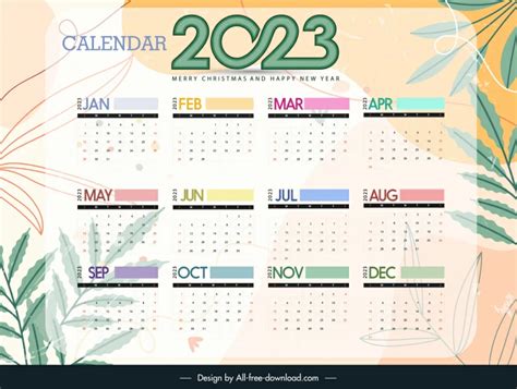 Coreldraw 2023 Calendar Template Editable Vectors Free Download 38979