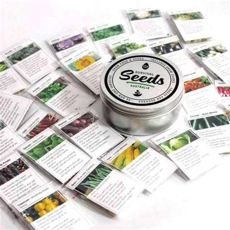 Heirloom Survival Seeds Tin Survival Supplies Australia