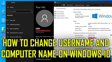 How To Change Computer Name In Windows 10 Vrogue