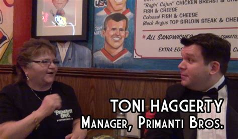 Toni Haggerty Manager Primanti Bros Strip District Burgh Vivant