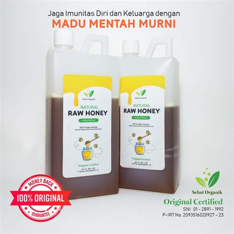 Jual Madu Murni Raw Honey Madu Peras Asli Uniflora Natural Honey Kemasan 1 Kg Indonesiashopee