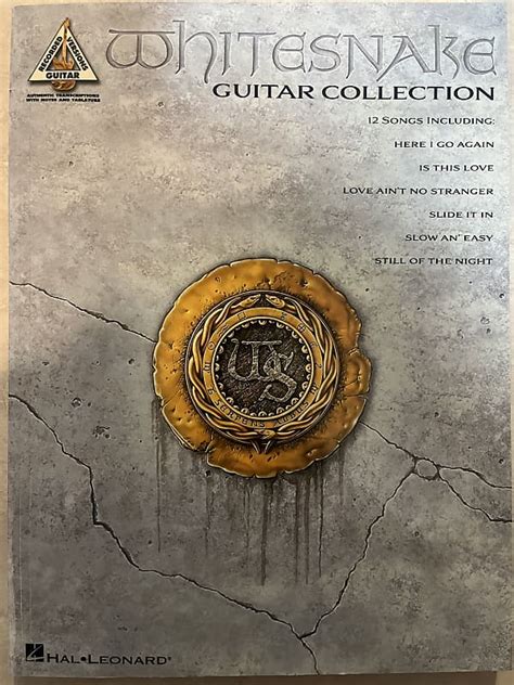 Whitesnake Guitar Collection Guitar Tab Tablature Book Reverb