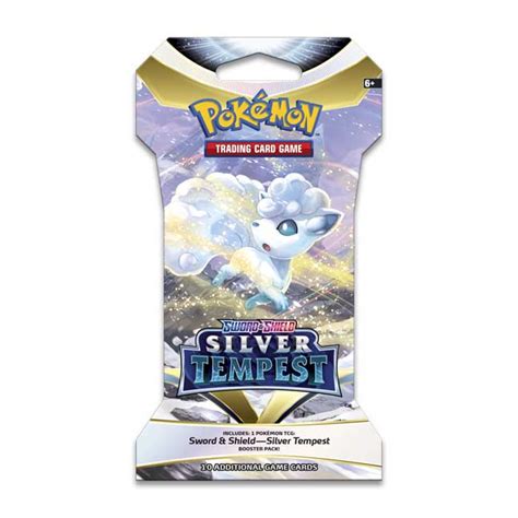 Pokémon Tcg Sword And Shield Silver Tempest Sleeved Booster Pack 10