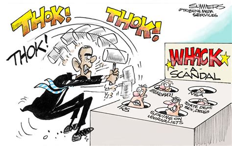 Political Cartoons This Week In Obama Scandals Whack A Scandal Washington Times