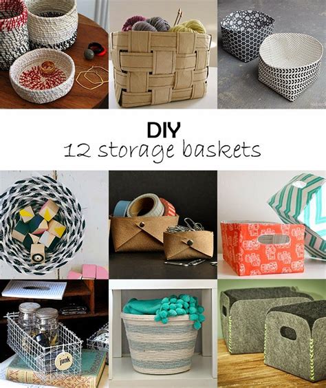 Diy Monday Storage Baskets Ohoh Deco Diy Clothes Storage Storage