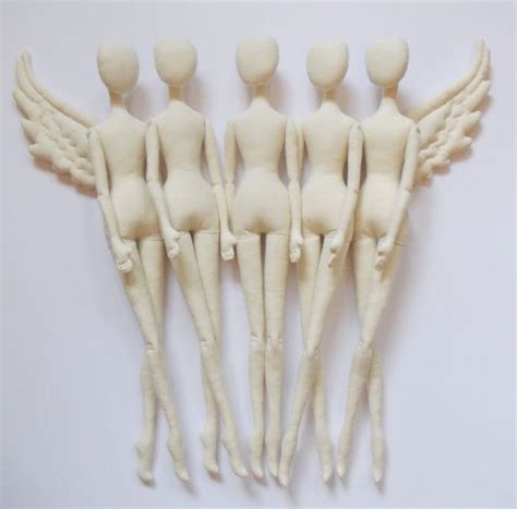 Set Of 5 Blank Doll Bodies 17for Crafting Handmade Doll Presewn And Stuffed Blank Doll Body