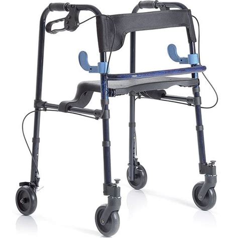 Andador Rollator De Aluminio De 4 Ruedas Con Frenos Ortoprime Con