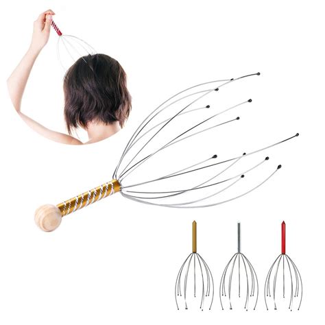 Stainless Steel Wire Head Massager Claw Massager 1 Piece Silver 商舗