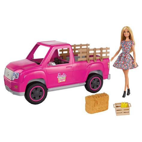 Barbie Sweet Orchard Farm Truck And Doll Set With Accessories