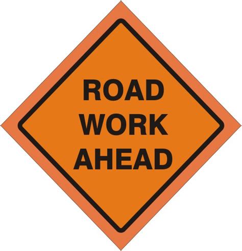 Road Work Ahead Roll Up Sign Safehouse Signs