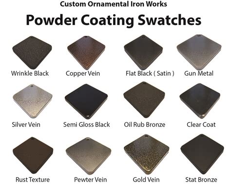 Powder Coating Sample Swatch Powder Coating Sample Swatch Custom