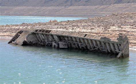 Lake Mead Drought Reveals Wwii Era Landing Craft As Water Levels