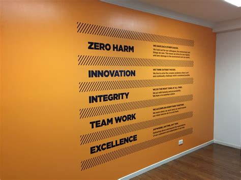 Mission And Vision Office Signage At Duckduckgo Corporate Office Decor