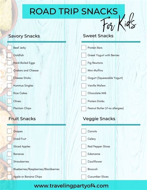 55 Simple To Pack And Healthy Road Trip Snacks For Kids