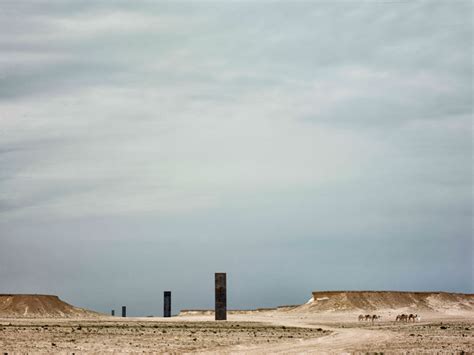 Richard Serra Punctuates Qatars Desert Landscape With East Westwest East
