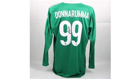 Customize player's ac milan jersey in soccerjerseyscheapus.com! Signed Official Donnarumma 2017/18 Shirt - CharityStars