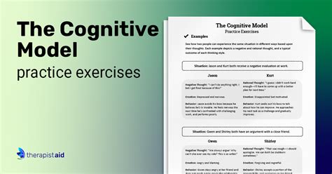 Cognitive Behavior Therapy Worksheets Worksheets For Kindergarten