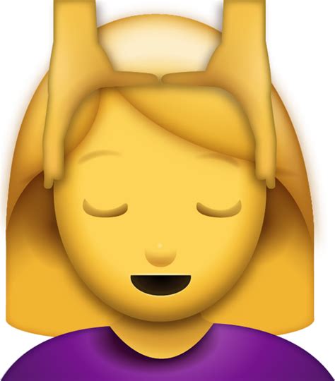 Girl Getting Massage Emoji Free Download Ios Emojis