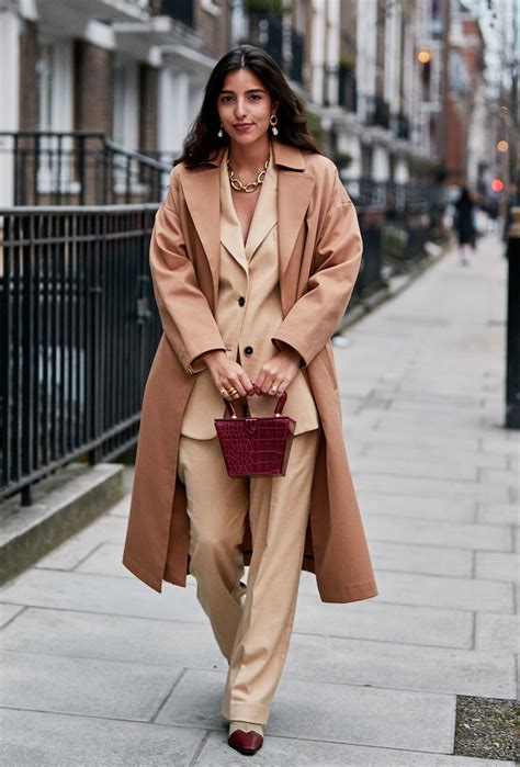 Beige Street Style Outfits From London Fashion Week Who What Wear