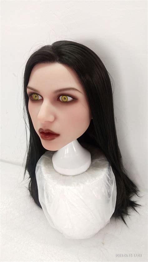 Silicone Sex Doll Head Real Implanted Hair Oral Sex Mobile Jawbone Real