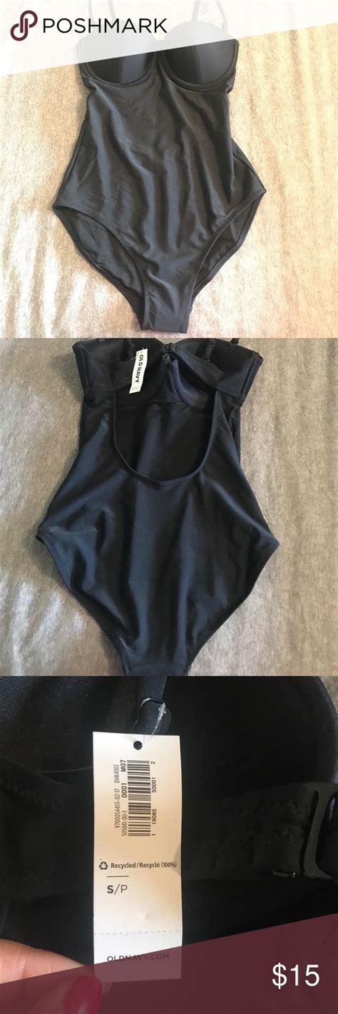 Open Back Old Navy Underwire Bathing Suit Black Underwire Bathing