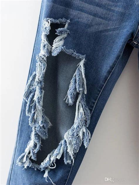 2019 2017 Hot Style Casual Wild Sex Jeans Appeal Hole Scratches Ripped