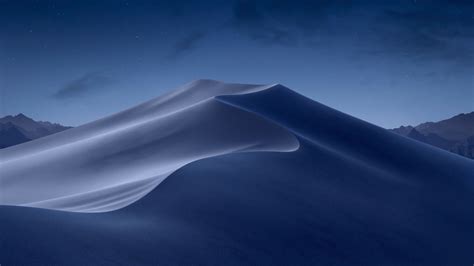Macos Mojave Wallpaper 4k Moon Light Sand Dunes