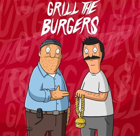Bob Belcher And Uncle Teddy Grill The Burgers Bobs Burgers Bobs