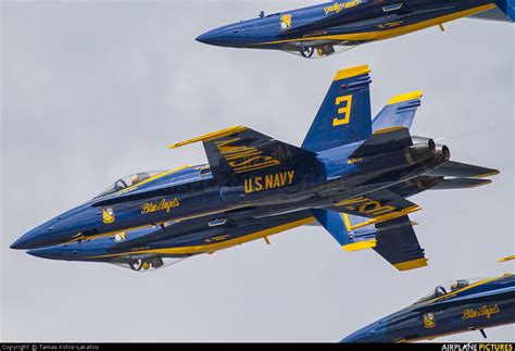 163442 Usa Navy Blue Angels Mcdonnell Douglas Fa 18c Hornet At