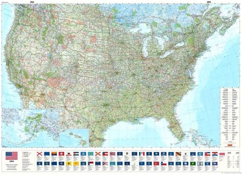 Koop Landkaart Verenigde Staten Hallwag Voordelig Online Bij Commee