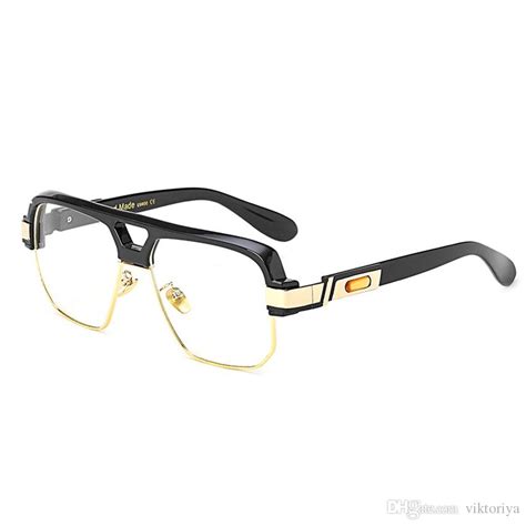 2019 Semi Rimless Square Fake Eye Glasses Frames For Men Clear Pptical Eyewear Frames Myopia