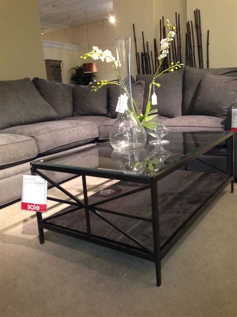 Get free shipping on qualified metal coffee tables or buy online pick up in store today in the furniture department. Coffee table 48" with glass top, grey wood shelf on bottom ...