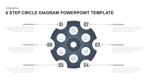 6 Steps Circle Diagram PowerPoint Template Slidebazaar