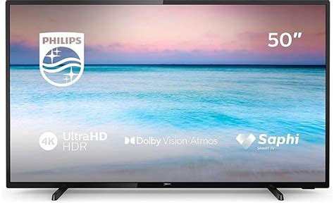 Philips 50pus6504 12 50 Inch 4k Uhd Smart Tv With Hdr 10 Dolby Vision Dolby Atmos Smart Tv
