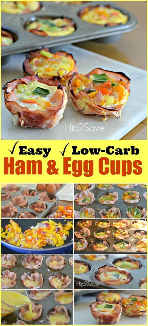 Baked Ham And Egg Cups Low Carb Breakfast On The Go Meal I Love How