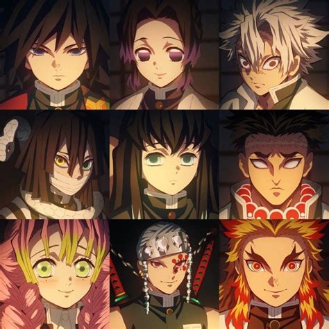Several Anime Characters With Different Hair Styles