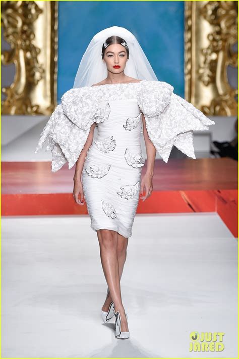 Full Sized Photo Of Moschino Fashion Show 27 Gigi Hadid Rocks A