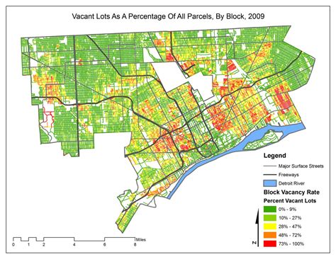 Detroit Abandoned Neighborhoods Map