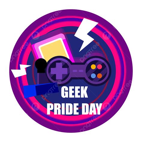 Geek Pride Day Design On Transparent Background Hand Drawn Design