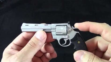 Metal Miniature Working Model 6 Colt Python Pistol Youtube
