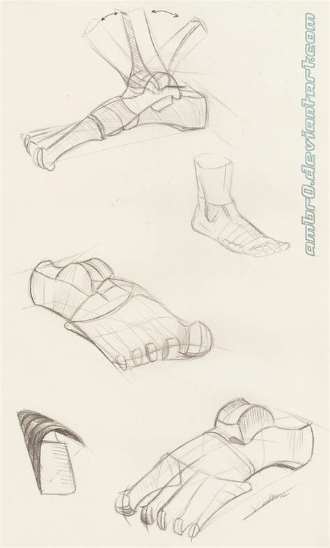 Feet Anatomy Study By Ambr0 On Deviantart