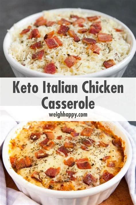 Preheat the oven to 375°f and grease a casserole dish if using one with coconut oil spray. Keto Italian Chicken Casserole Great Flavor Low Carb - To ...