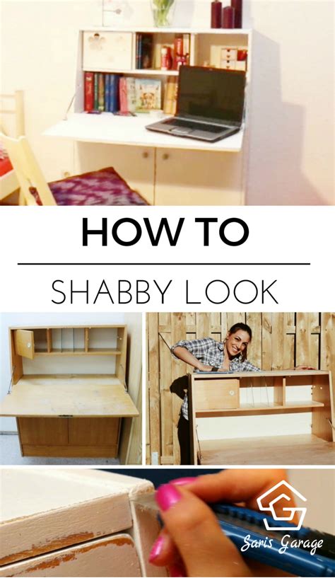 Wie kann man den typischen shabby chic selber machen? ᐅ Sekretär mit Shabby Chic Technik bearbeiten - Aus alt ...